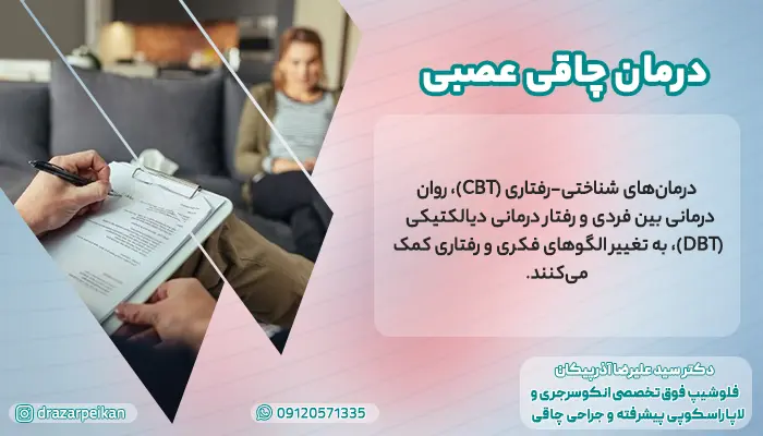 تصویر شخصی که برای درمان چاقی عصبی به پزشک مراجعه کرده است